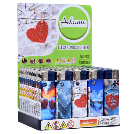 Elektromos Öngyújtó 1881355 Adamo Vegyes mintás Téli szerelem km