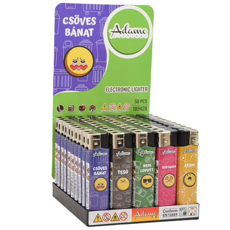 Elektromos Öngyújtó 189428  Adamo Vegyes mintás Skinny Vicces szövegek 1