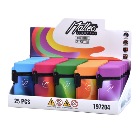 Jet Lighter 197204 Matteo Nashville Rubberized Gradient 2