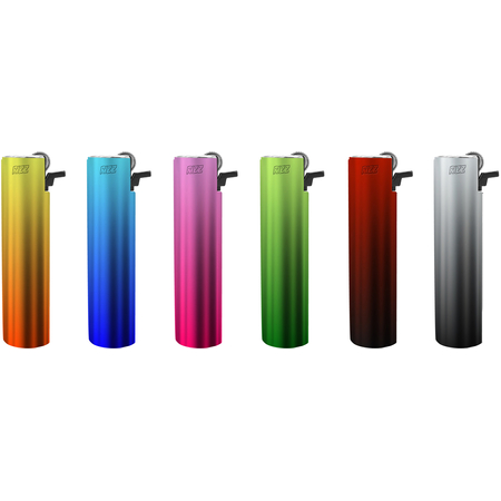 Flint Lighter 220100 RIZZ Matteo Round Metal case Gradient
