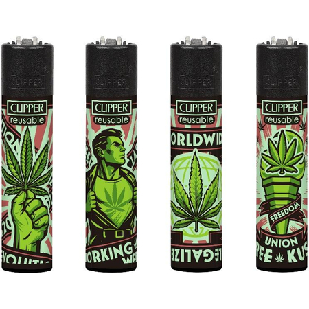 Öngyújtó CL3A1980BCH tűzköves Clipper füves