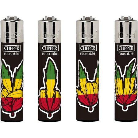 Öngyújtó CL3A1981BCH tűzköves Clipper zöld kezek