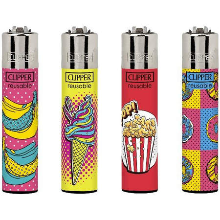 Öngyújtó CL3A1993BCH tűzköves Clipper Pop-art 1