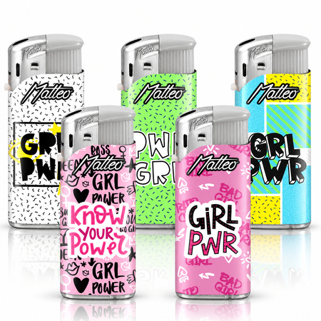 Electronic Lighter 112025 Matteo Design label Mini Girl power