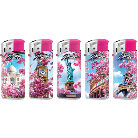 Electronic Lighter 112027 Matteo Design label Mini Spring