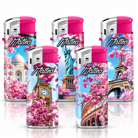 Electronic Lighter 112027 Matteo Design label Mini Spring