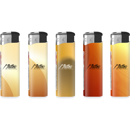 Electronic Lighter 131078 Matteo Soft touch Soft Gold