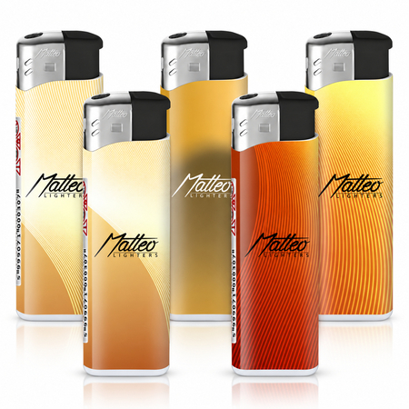 Electronic Lighter 131078 Matteo Soft touch Soft Gold