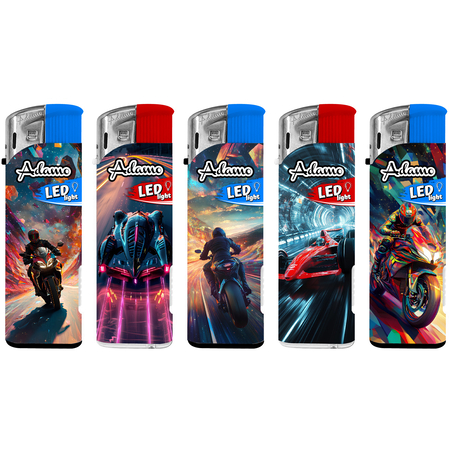 Electronic Lighter 146101 Adamo Design label LED Speed