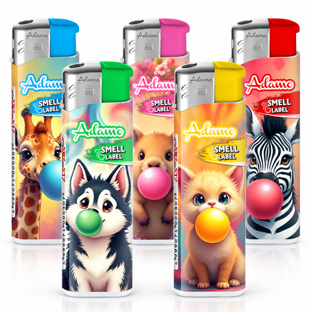 Electronic Lighter 147078 Adamo Smell label Bubblegum