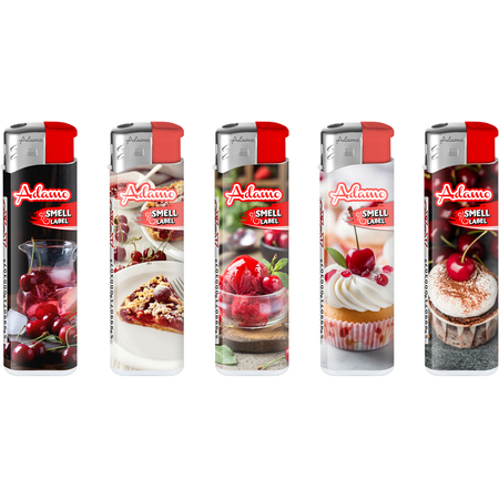 Electronic Lighter 147079 Adamo Smell label Cherry