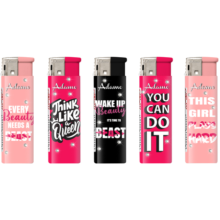Electronic Lighter 164032 Adamo Gemstone Girl power