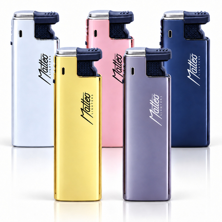 Turbo Lighter 173002 Matteo in Metal case Elegant