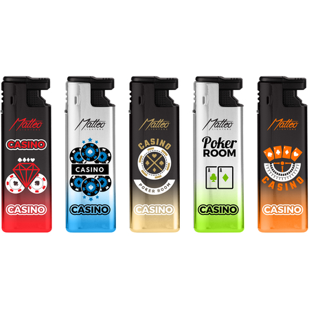 Turbo Lighter 173038 Matteo in Metal case Casino