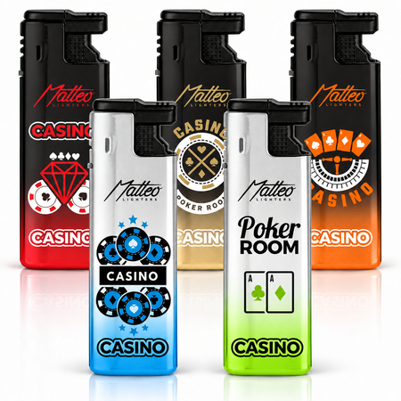 Turbo Lighter 173038 Matteo in Metal case Casino