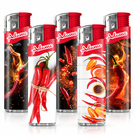 Elektromos Öngyújtó 187389 Adamo Vegyes mintás Slim Chili