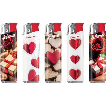 Elektromos Öngyújtó 187410 Adamo Vegyes mintás Slim Love