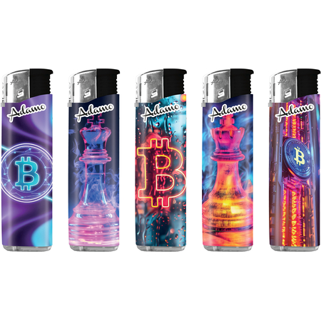 Elektromos Öngyújtó 187416 Adamo Vegyes mintás Slim Neon