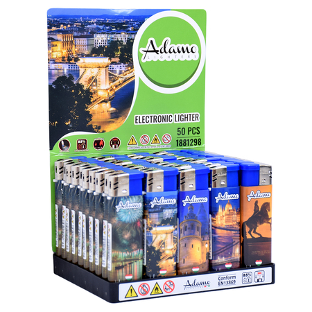 Elektromos Öngyújtó 1881298 Adamo Vegyes mintás Budapest 1