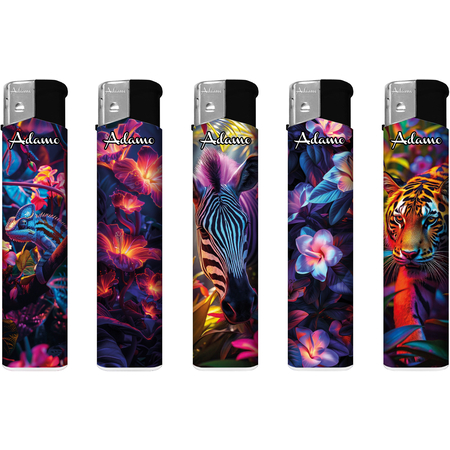 Electronic Lighter 189434 Adamo Design label Skinny Neon nature