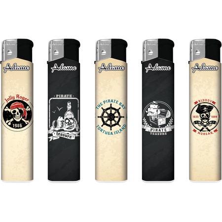 Electronic Lighter 189435 Adamo Design label Skinny Pirate