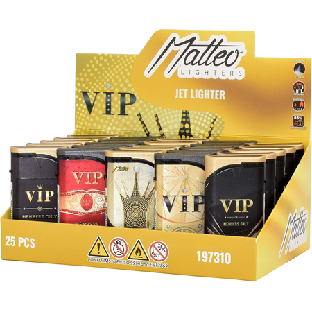 Jet Öngyújtó 197310 Matteo Las Vegas Fémtokos kitapintható V.I.P.