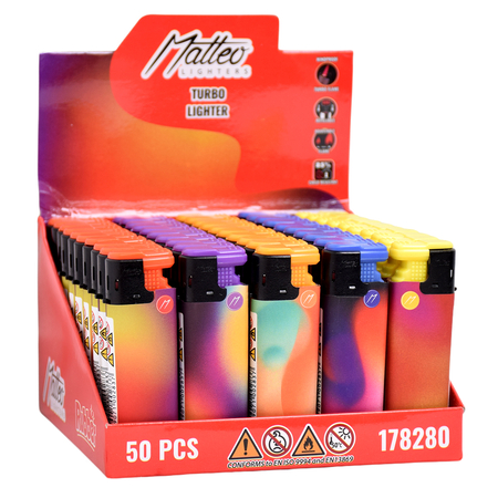 Turbo Lighter 178280 Matteo Rubberized Grainy gradient