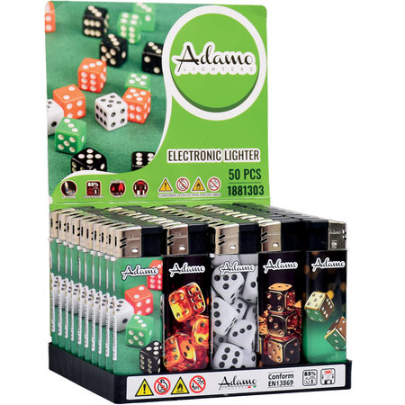 Electronic Lighter 1881303 Adamo Design label Dices