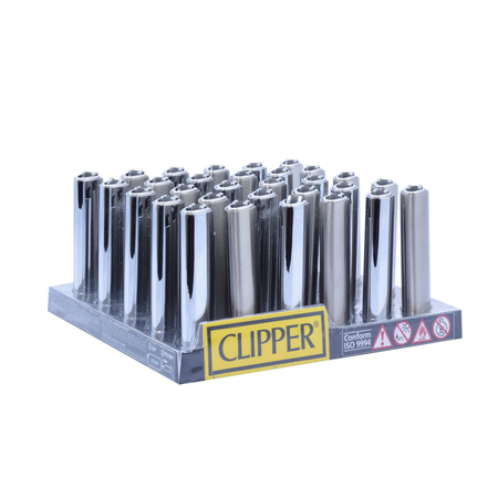 Öngyújtó BP020H tűzköves Clipper fém ezüst szögletes