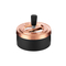 Angelo spin ashtray black matt, champagne top, 11 cm
