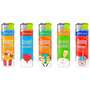 Electronic Lighter 181266 Adamo Design label Fix flame Greetings