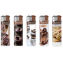Electronic Lighter 181282 Adamo Design label Fix flame Chocolate