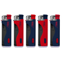Electronic Lighter 149021 Matteo LED Curly Blue Red