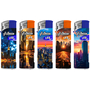 Electronic Lighter 146100 Adamo Design label LED City skyline