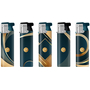 Turbo Lighter 178263 Matteo Rubberized Blue and gold