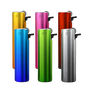 Flint Lighter 220100 RIZZ Matteo Round Metal case Gradient
