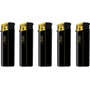Electronic Lighter 131051 Matteo Soft touch Gold black