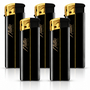 Electronic Lighter 131051 Matteo Soft touch Gold black