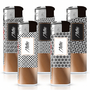 Electronic Lighter 131077 Matteo Soft touch Elegant Brown