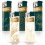 Electronic Lighter 182034 Matteo Touchable label Gold plants