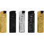 Electronic Lighter 184112 Matteo in Metal case Gold pattern