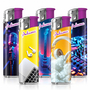 Electronic Lighter 187408 Adamo Design label Slim Music