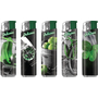 Electronic Lighter 187422 Adamo Design label Slim Desaturated green