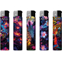 Electronic Lighter 189434 Adamo Design label Skinny Neon nature